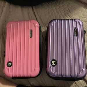 2 NEW FOREVER YOUNG Crossbody Mini Suitcase Style Bag/Purse